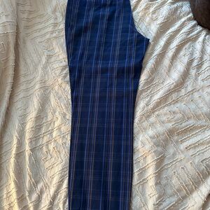 a new day women's Navy Plaid Dress Pants